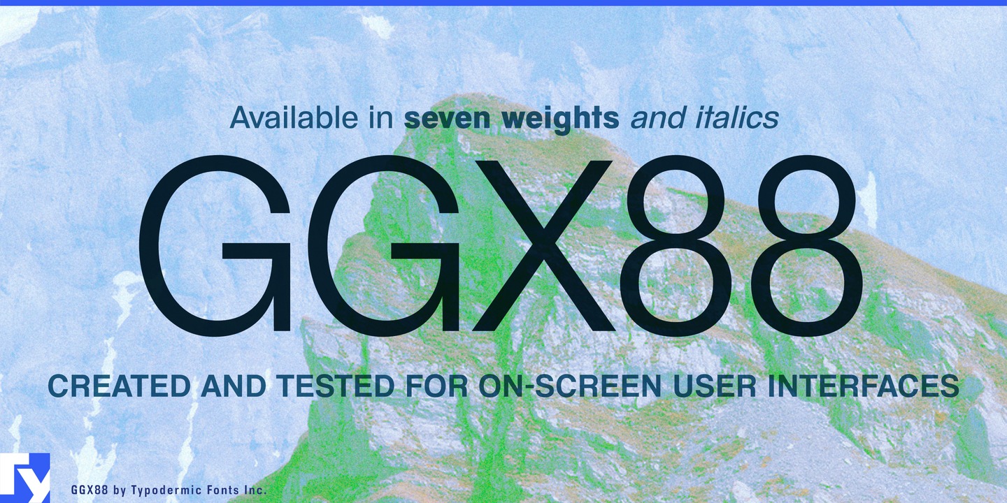 Ggx88 Ultra Light Font preview